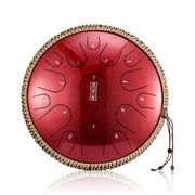 Hluru® Flagship Series | 15 Notes 14" Pearl Finish Microalloyed Steel Tongue Drum | Premium Design with Pure Ethereal Tone