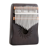 HUASHU Pappel Kalimba C-Dur Daumenklavier für Achtsamkeit - Hohle Sonnenblume Kalimba 