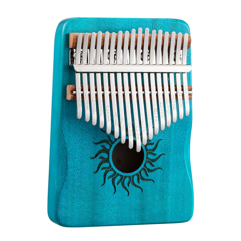 HUASHU Pappel Kalimba C-Dur Daumenklavier für Achtsamkeit - Hohle Sonnenblume Kalimba 