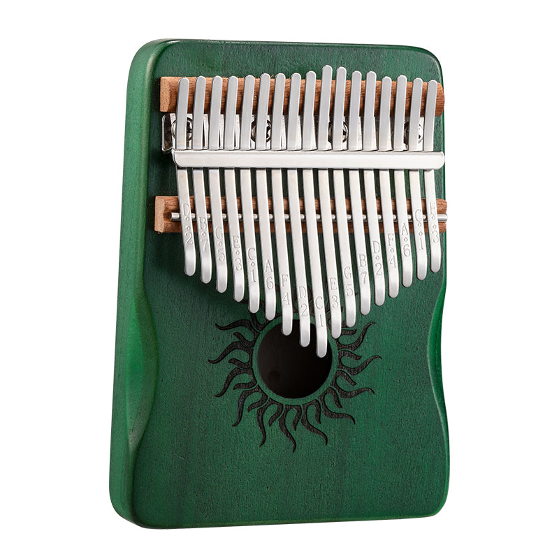 HUASHU Pappel Kalimba C-Dur Daumenklavier für Achtsamkeit - Hohle Sonnenblume Kalimba 