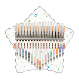 Huashu 17/21 kluczy akrylowa kalimba w tonacji C-dur do praktyk duchowych - gwiazdorze 