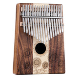 Kalimba Huashu 17 touches en koa et érable en do majeur pour musicothérapie - Tournesol 