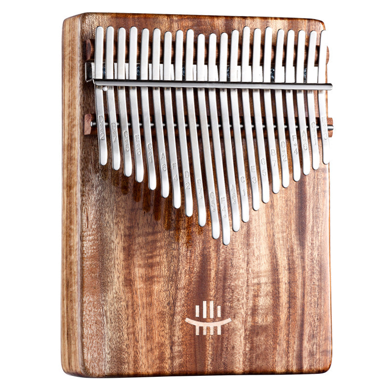 Kalimba 17/21 touches en érable Hluru/koa/palissandre/noyer - Trou sonore inférieur