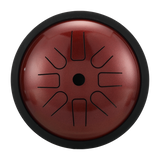 HLURU Mikroaluminiowany Stalowy Tamburyn 6 Cali 8 Noty Wysoka Frekwencja Rozszerzenie na Terapię Muzyczną 