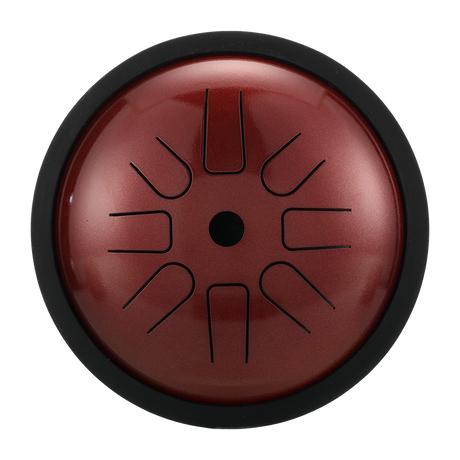 HLURU Microalloyed Small Steel Tongue Drum 6 Inch 8 Notes for Kids and Beginners - High Pitch Extension