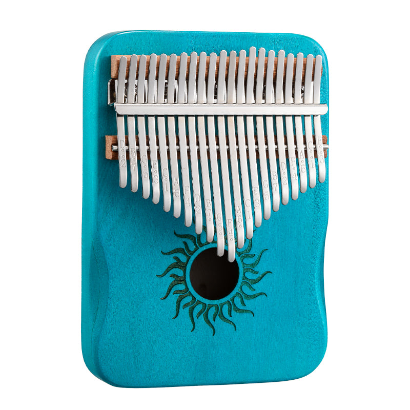 HUASHU Pappel Kalimba C-Dur Daumenklavier für Achtsamkeit - Hohle Sonnenblume Kalimba 