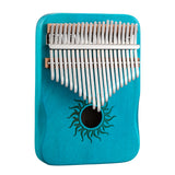 HUASHU Pappel Kalimba C-Dur Daumenklavier für Achtsamkeit - Hohle Sonnenblume Kalimba 
