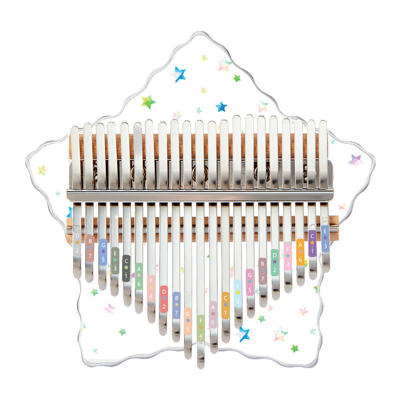 Huashu 17/21 kluczy akrylowa kalimba w tonacji C-dur do praktyk duchowych - gwiazdorze 