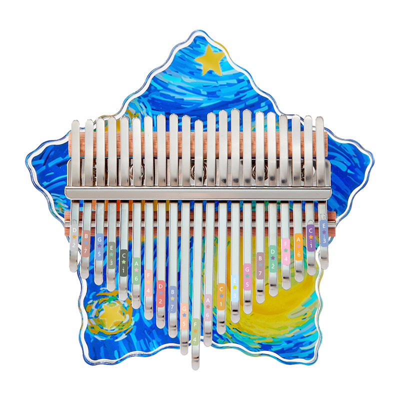 Van Gogh Acrylic Kalimba 17/21 Key | Art Collection & Premium Gift