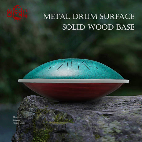 Hluru 미세합금강 텅드럼 15 노트 14'' C장조 440Hz 명상용 - Eq 치유 