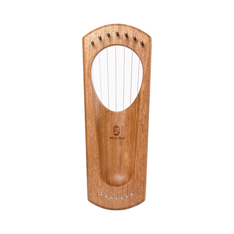 Hluru Beech Mini Lyre Harp 7 String Lyre Instrument for Beginners for