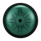 HLURU Mikroaluminiowany Stalowy Tamburyn 6 Cali 8 Noty Wysoka Frekwencja Rozszerzenie na Terapię Muzyczną 