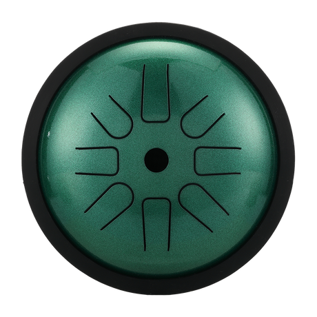 HLURU Microalloyed Small Steel Tongue Drum 6 Inch 8 Notes for Kids and Beginners - High Pitch Extension