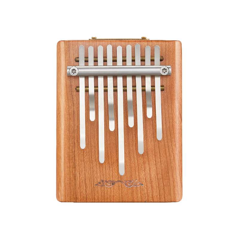 Kalimba Hluru de 21 teclas en nogal negro y arce en Do mayor para educación infantil - Doble capa de wah-wah 