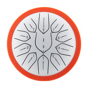 Huashu 11 notes 6 inch Small Carbon Steel Tongue Drum For Beginner and Kid - Harmonic Disc Drum