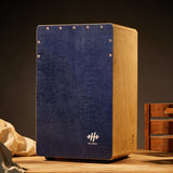 Hluru Chinese Ash Cajón 48CN Indigo Blue for Music Therapy - Vermilion Bird