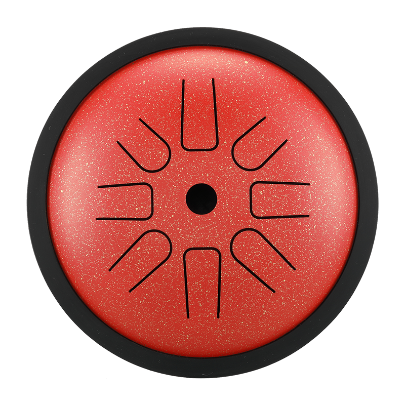 HLURU Mikroaluminiowany Stalowy Tamburyn 6 Cali 8 Noty Wysoka Frekwencja Rozszerzenie na Terapię Muzyczną 