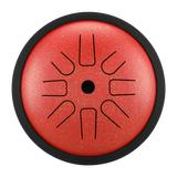 HLURU Mikroaluminiowany Stalowy Tamburyn 6 Cali 8 Noty Wysoka Frekwencja Rozszerzenie na Terapię Muzyczną 