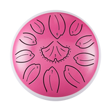 Huashu 11 notes 6" C5 Major Carbon Steel Tongue Drum For Yoga - Golden Ginkgobiloba