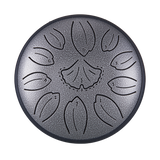 Huashu 11 notes 6" C5 Major Carbon Steel Tongue Drum For Yoga - Golden Ginkgobiloba