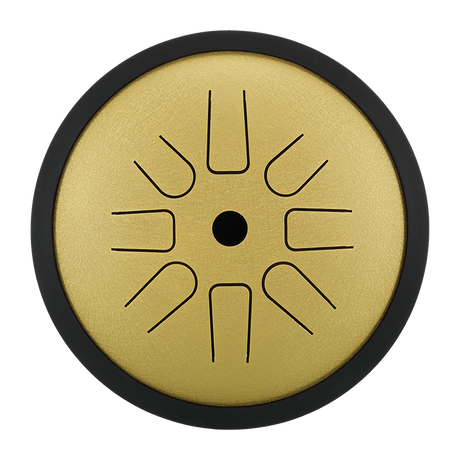 HLURU Microalloyed Small Steel Tongue Drum 6 Inch 8 Notes for Kids and Beginners - High Pitch Extension