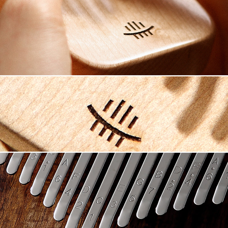 Petit Kalimba Hluru à 8 touches en érable et do majeur pour la pleine conscience 