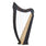 Hluru 19 Strings Large Harp Instruments with Bag and Tuning Wrench - Paulownia wood
