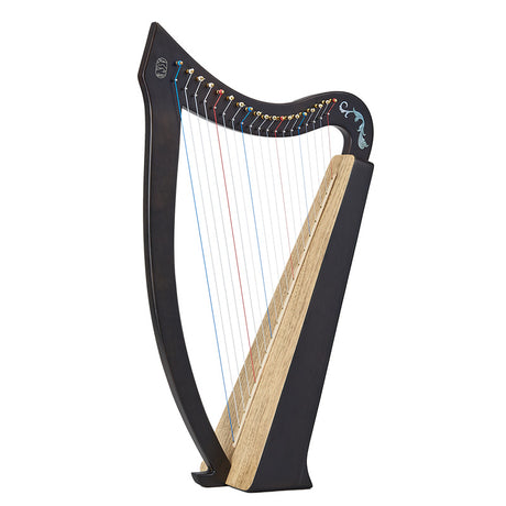 Hluru 19 Strings Large Harp Instruments with Bag and Tuning Wrench - Paulownia wood