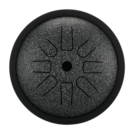 HLURU Microalloyed Small Steel Tongue Drum 6 Inch 8 Notes for Kids and Beginners - High Pitch Extension