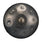 Tambour handpan HLURU en acier inoxydable marron, 22 pouces, 9 notes, D-Kurd, pour l'éducation prénatale - Bordure en caoutchouc de niveau C 