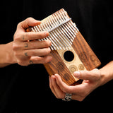 Kalimba Huashu 17 touches en koa et érable en do majeur pour musicothérapie - Tournesol 