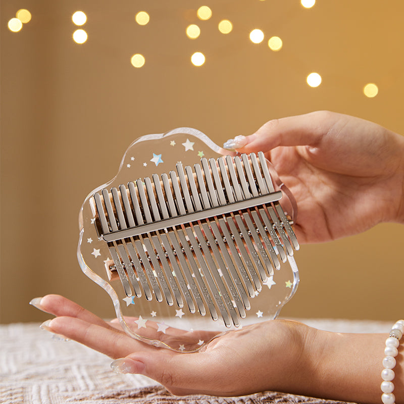 Huashu 17/21 Keys Acrylic C Major Kalimba for Music Therapy