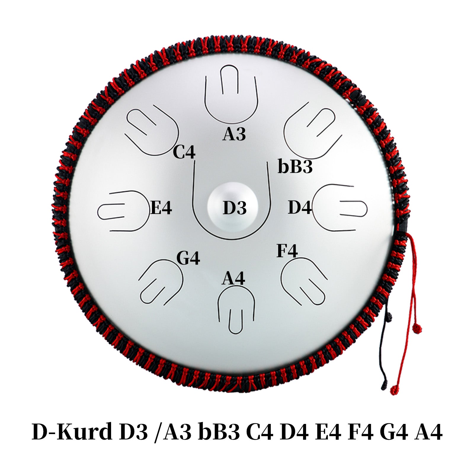 Hluru® • Mini Handpan Series | 9 Notes 14'' Tongue Drum | Portable Han