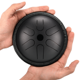 HLURU Microalloyed Steel Tongue Drum 5.5 Inch 6 Notes for Yoga - Pocket Drum