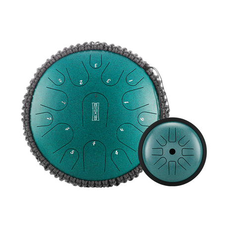 Compra uno y llévate otro gratis - Tambor de lengüeta HLURU de acero microaleado, buque insignia de 14" y 15 notas y extensión de tono alto de 6" y 8 notas