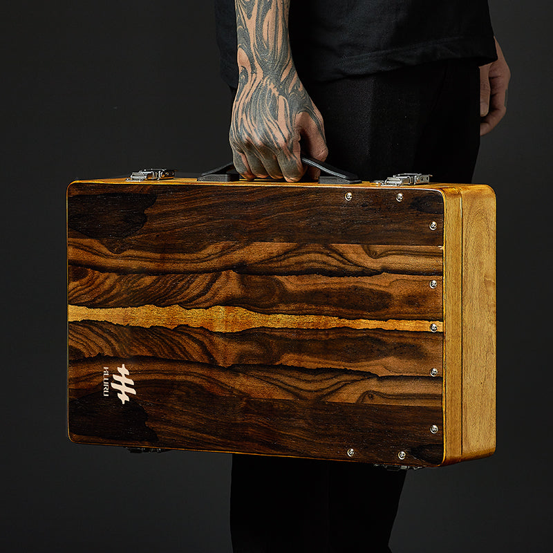 Wood Cajon Drum - Black Tortoise – Hluru